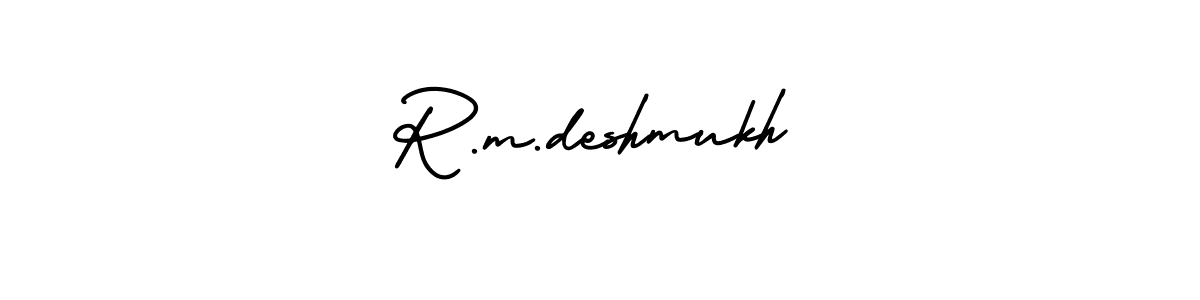 How to make R.m.deshmukh signature? AmerikaSignatureDemo-Regular is a professional autograph style. Create handwritten signature for R.m.deshmukh name. R.m.deshmukh signature style 3 images and pictures png