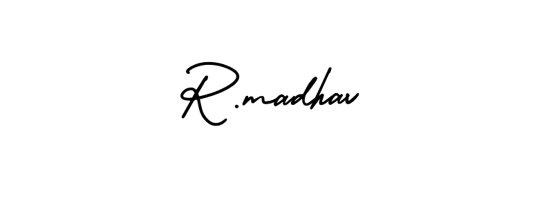 How to Draw R.madhav signature style? AmerikaSignatureDemo-Regular is a latest design signature styles for name R.madhav. R.madhav signature style 3 images and pictures png