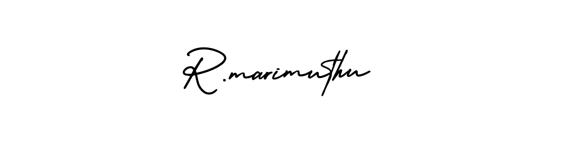 Use a signature maker to create a handwritten signature online. With this signature software, you can design (AmerikaSignatureDemo-Regular) your own signature for name R.marimuthu. R.marimuthu signature style 3 images and pictures png