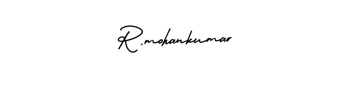R.mohankumar stylish signature style. Best Handwritten Sign (AmerikaSignatureDemo-Regular) for my name. Handwritten Signature Collection Ideas for my name R.mohankumar. R.mohankumar signature style 3 images and pictures png