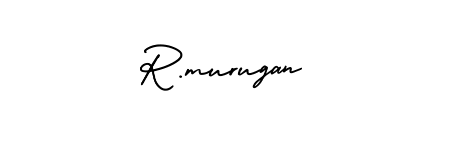 Use a signature maker to create a handwritten signature online. With this signature software, you can design (AmerikaSignatureDemo-Regular) your own signature for name R.murugan. R.murugan signature style 3 images and pictures png