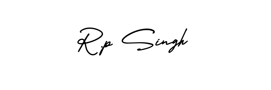 Use a signature maker to create a handwritten signature online. With this signature software, you can design (AmerikaSignatureDemo-Regular) your own signature for name R.p Singh. R.p Singh signature style 3 images and pictures png