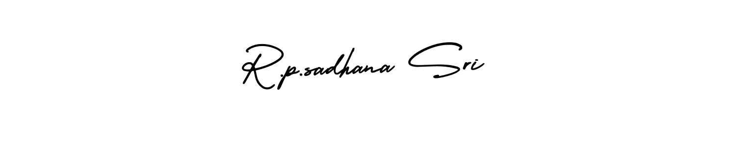 Make a beautiful signature design for name R.p.sadhana Sri. With this signature (AmerikaSignatureDemo-Regular) style, you can create a handwritten signature for free. R.p.sadhana Sri signature style 3 images and pictures png