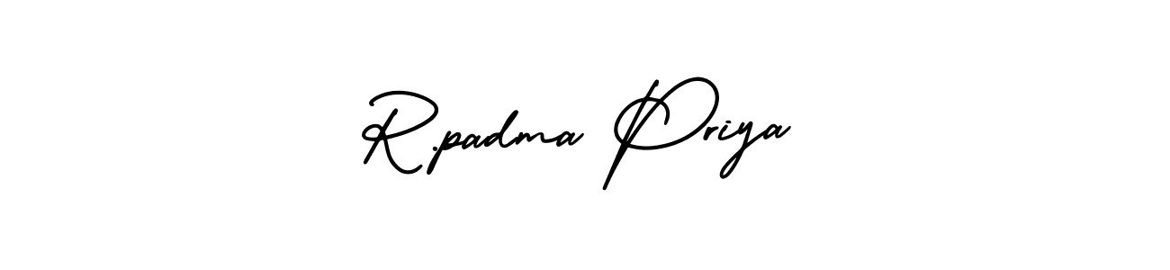 Make a beautiful signature design for name R.padma Priya. With this signature (AmerikaSignatureDemo-Regular) style, you can create a handwritten signature for free. R.padma Priya signature style 3 images and pictures png