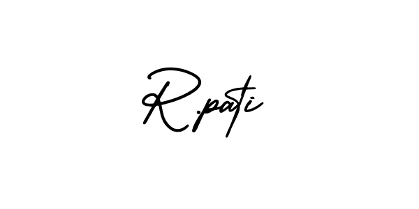 Check out images of Autograph of R.pati name. Actor R.pati Signature Style. AmerikaSignatureDemo-Regular is a professional sign style online. R.pati signature style 3 images and pictures png