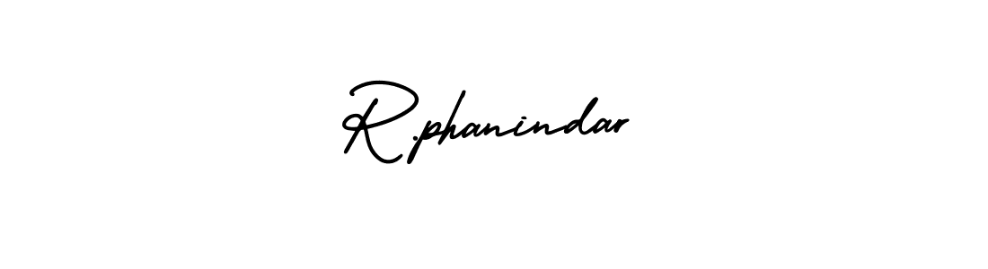 Use a signature maker to create a handwritten signature online. With this signature software, you can design (AmerikaSignatureDemo-Regular) your own signature for name R.phanindar. R.phanindar signature style 3 images and pictures png