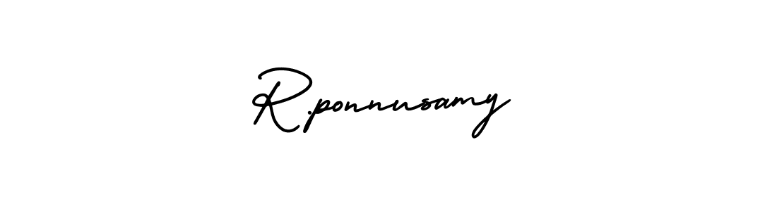 Make a beautiful signature design for name R.ponnusamy. Use this online signature maker to create a handwritten signature for free. R.ponnusamy signature style 3 images and pictures png