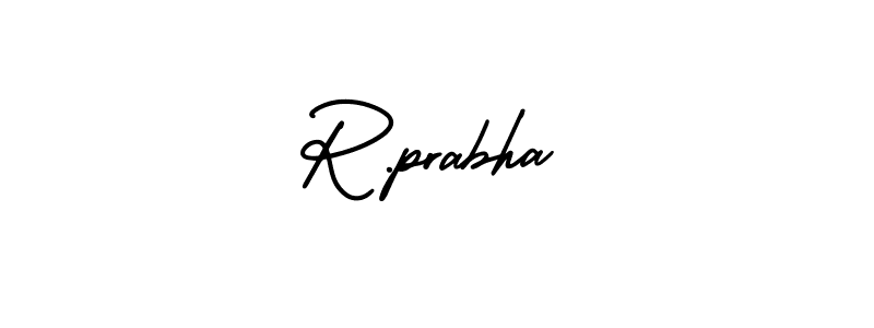 Also You can easily find your signature by using the search form. We will create R.prabha name handwritten signature images for you free of cost using AmerikaSignatureDemo-Regular sign style. R.prabha signature style 3 images and pictures png