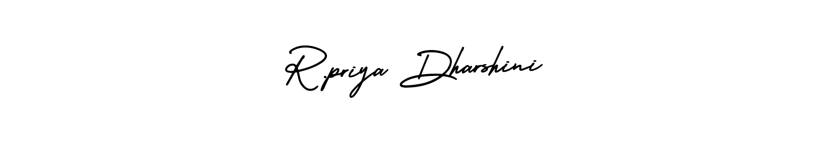 Make a short R.priya Dharshini signature style. Manage your documents anywhere anytime using AmerikaSignatureDemo-Regular. Create and add eSignatures, submit forms, share and send files easily. R.priya Dharshini signature style 3 images and pictures png