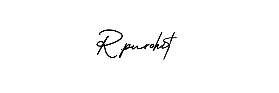 How to Draw R.purohit signature style? AmerikaSignatureDemo-Regular is a latest design signature styles for name R.purohit. R.purohit signature style 3 images and pictures png