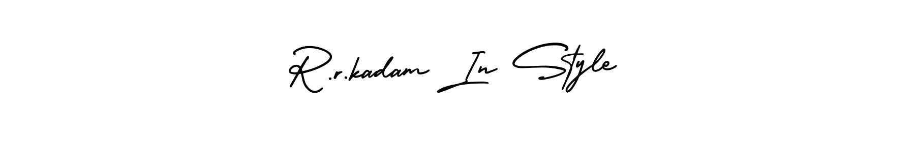 R.r.kadam In Style stylish signature style. Best Handwritten Sign (AmerikaSignatureDemo-Regular) for my name. Handwritten Signature Collection Ideas for my name R.r.kadam In Style. R.r.kadam In Style signature style 3 images and pictures png