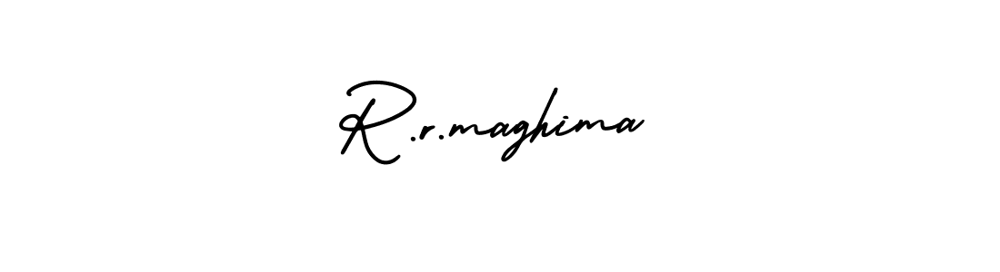 Make a beautiful signature design for name R.r.maghima. Use this online signature maker to create a handwritten signature for free. R.r.maghima signature style 3 images and pictures png