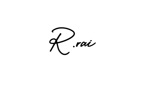 Make a beautiful signature design for name R.rai. With this signature (AmerikaSignatureDemo-Regular) style, you can create a handwritten signature for free. R.rai signature style 3 images and pictures png