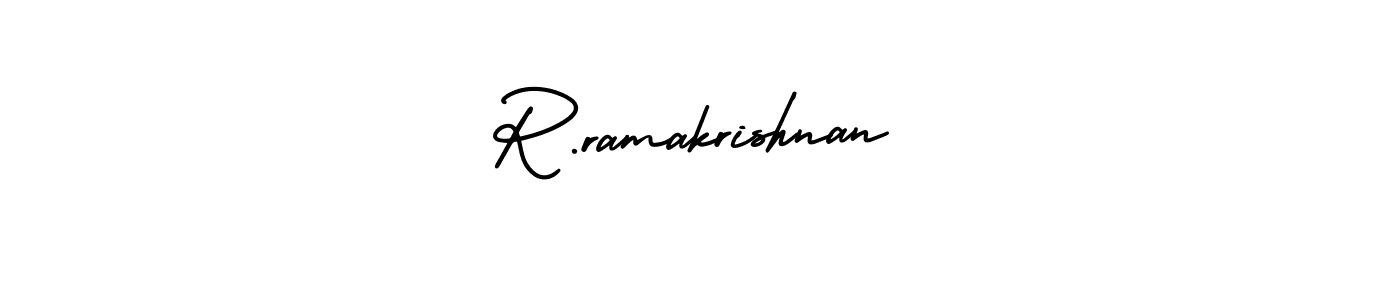 Similarly AmerikaSignatureDemo-Regular is the best handwritten signature design. Signature creator online .You can use it as an online autograph creator for name R.ramakrishnan. R.ramakrishnan signature style 3 images and pictures png