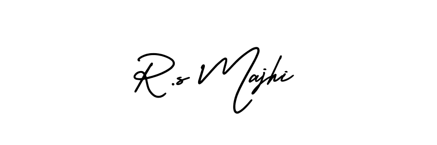Make a beautiful signature design for name R.s Majhi. With this signature (AmerikaSignatureDemo-Regular) style, you can create a handwritten signature for free. R.s Majhi signature style 3 images and pictures png