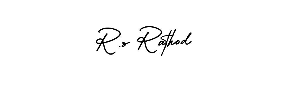 How to make R.s Rathod signature? AmerikaSignatureDemo-Regular is a professional autograph style. Create handwritten signature for R.s Rathod name. R.s Rathod signature style 3 images and pictures png