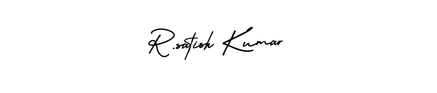 R.satish Kumar stylish signature style. Best Handwritten Sign (AmerikaSignatureDemo-Regular) for my name. Handwritten Signature Collection Ideas for my name R.satish Kumar. R.satish Kumar signature style 3 images and pictures png