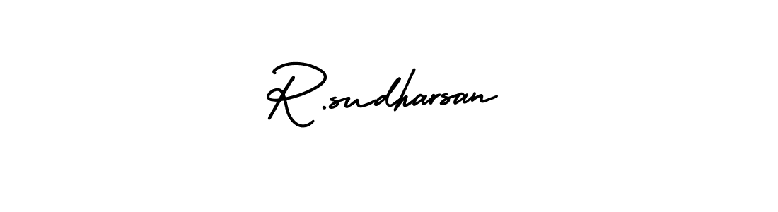 Make a beautiful signature design for name R.sudharsan. With this signature (AmerikaSignatureDemo-Regular) style, you can create a handwritten signature for free. R.sudharsan signature style 3 images and pictures png