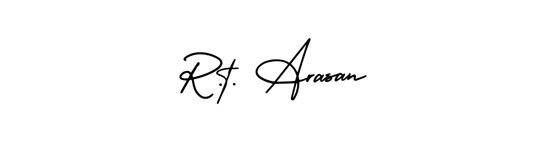 It looks lik you need a new signature style for name R.t. Arasan. Design unique handwritten (AmerikaSignatureDemo-Regular) signature with our free signature maker in just a few clicks. R.t. Arasan signature style 3 images and pictures png