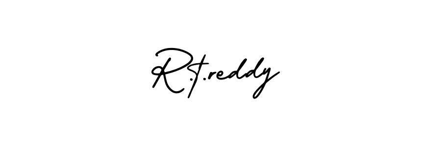 Design your own signature with our free online signature maker. With this signature software, you can create a handwritten (AmerikaSignatureDemo-Regular) signature for name R.t.reddy. R.t.reddy signature style 3 images and pictures png