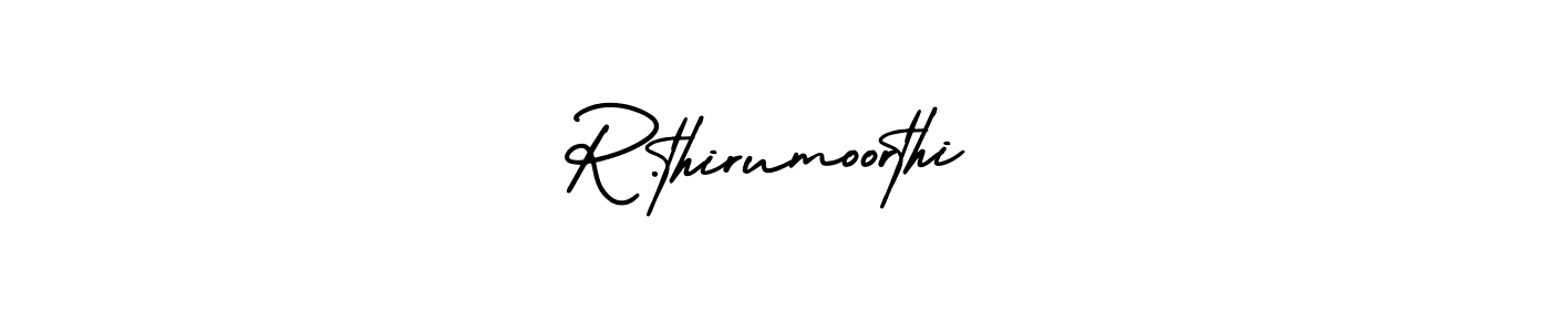 How to make R.thirumoorthi signature? AmerikaSignatureDemo-Regular is a professional autograph style. Create handwritten signature for R.thirumoorthi name. R.thirumoorthi signature style 3 images and pictures png