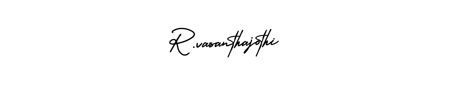 Use a signature maker to create a handwritten signature online. With this signature software, you can design (AmerikaSignatureDemo-Regular) your own signature for name R.vasanthajothi. R.vasanthajothi signature style 3 images and pictures png