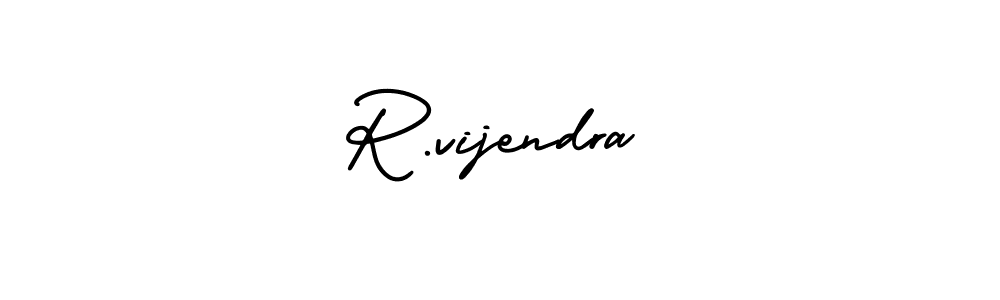 if you are searching for the best signature style for your name R.vijendra. so please give up your signature search. here we have designed multiple signature styles  using AmerikaSignatureDemo-Regular. R.vijendra signature style 3 images and pictures png