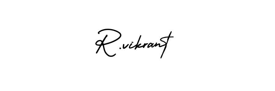 Also we have R.vikrant name is the best signature style. Create professional handwritten signature collection using AmerikaSignatureDemo-Regular autograph style. R.vikrant signature style 3 images and pictures png