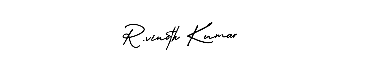 Also we have R.vinoth Kumar name is the best signature style. Create professional handwritten signature collection using AmerikaSignatureDemo-Regular autograph style. R.vinoth Kumar signature style 3 images and pictures png