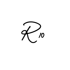 How to Draw R10 signature style? AmerikaSignatureDemo-Regular is a latest design signature styles for name R10. R10 signature style 3 images and pictures png