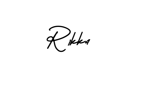 Use a signature maker to create a handwritten signature online. With this signature software, you can design (AmerikaSignatureDemo-Regular) your own signature for name R1kk4. R1kk4 signature style 3 images and pictures png