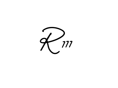 How to make R777 name signature. Use AmerikaSignatureDemo-Regular style for creating short signs online. This is the latest handwritten sign. R777 signature style 3 images and pictures png