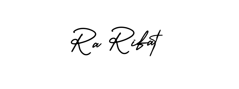 Also we have Ra Rifat name is the best signature style. Create professional handwritten signature collection using AmerikaSignatureDemo-Regular autograph style. Ra Rifat signature style 3 images and pictures png