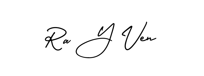 How to make Ra Y Ven signature? AmerikaSignatureDemo-Regular is a professional autograph style. Create handwritten signature for Ra Y Ven name. Ra Y Ven signature style 3 images and pictures png