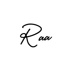 Use a signature maker to create a handwritten signature online. With this signature software, you can design (AmerikaSignatureDemo-Regular) your own signature for name Raa. Raa signature style 3 images and pictures png