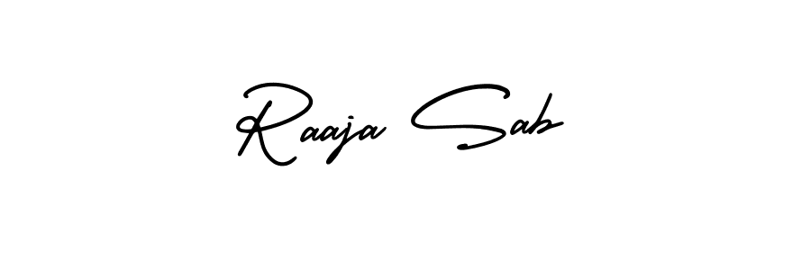 This is the best signature style for the Raaja Sab name. Also you like these signature font (AmerikaSignatureDemo-Regular). Mix name signature. Raaja Sab signature style 3 images and pictures png