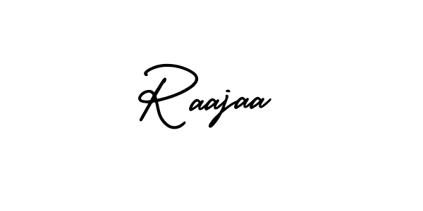 How to make Raajaa name signature. Use AmerikaSignatureDemo-Regular style for creating short signs online. This is the latest handwritten sign. Raajaa signature style 3 images and pictures png