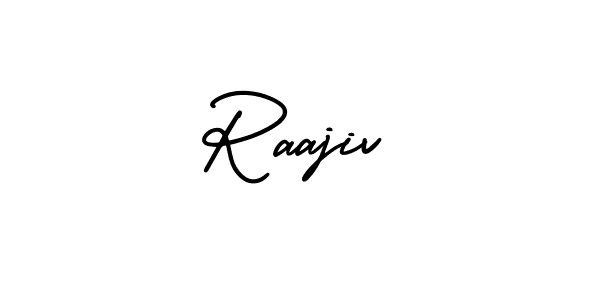 You should practise on your own different ways (AmerikaSignatureDemo-Regular) to write your name (Raajiv) in signature. don't let someone else do it for you. Raajiv signature style 3 images and pictures png