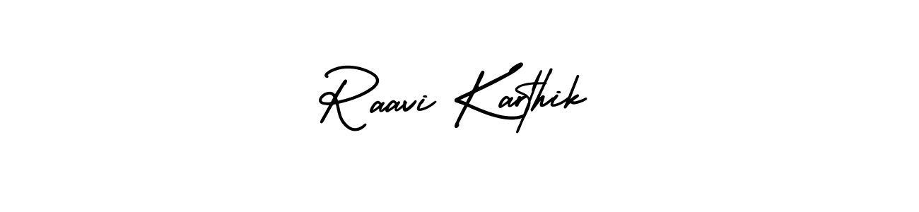 if you are searching for the best signature style for your name Raavi Karthik. so please give up your signature search. here we have designed multiple signature styles  using AmerikaSignatureDemo-Regular. Raavi Karthik signature style 3 images and pictures png