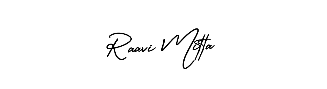 How to make Raavi Mitta signature? AmerikaSignatureDemo-Regular is a professional autograph style. Create handwritten signature for Raavi Mitta name. Raavi Mitta signature style 3 images and pictures png