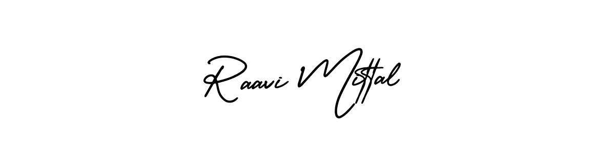 Make a beautiful signature design for name Raavi Mittal. With this signature (AmerikaSignatureDemo-Regular) style, you can create a handwritten signature for free. Raavi Mittal signature style 3 images and pictures png