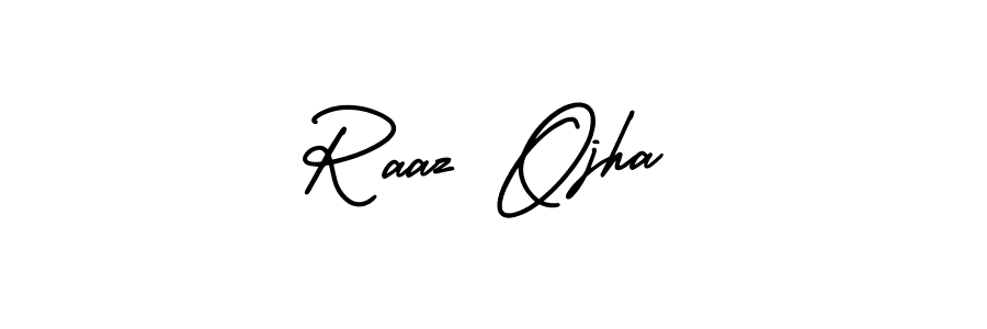 Design your own signature with our free online signature maker. With this signature software, you can create a handwritten (AmerikaSignatureDemo-Regular) signature for name Raaz Ojha. Raaz Ojha signature style 3 images and pictures png