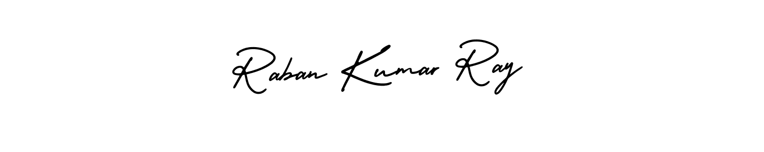Create a beautiful signature design for name Raban Kumar Ray. With this signature (AmerikaSignatureDemo-Regular) fonts, you can make a handwritten signature for free. Raban Kumar Ray signature style 3 images and pictures png