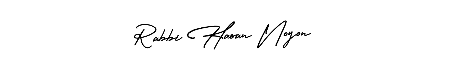 It looks lik you need a new signature style for name Rabbi Hasan Noyon. Design unique handwritten (AmerikaSignatureDemo-Regular) signature with our free signature maker in just a few clicks. Rabbi Hasan Noyon signature style 3 images and pictures png