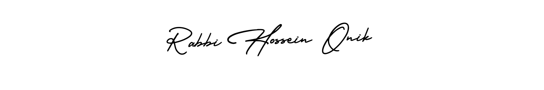 Here are the top 10 professional signature styles for the name Rabbi Hossein Onik. These are the best autograph styles you can use for your name. Rabbi Hossein Onik signature style 3 images and pictures png