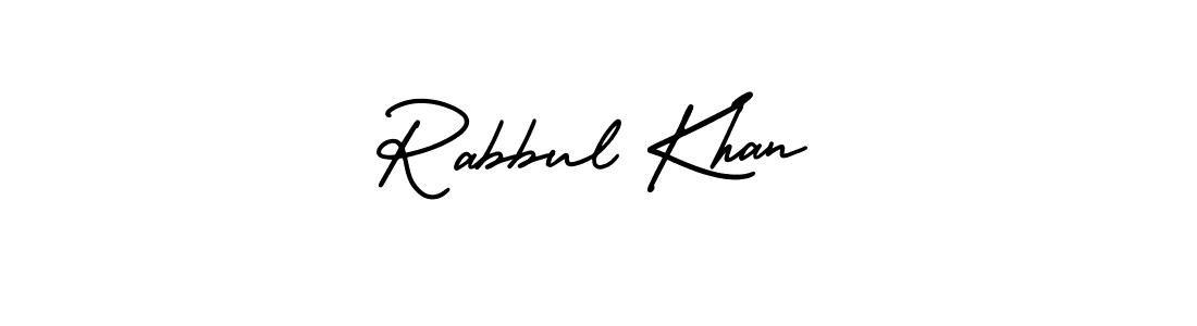 Also You can easily find your signature by using the search form. We will create Rabbul Khan name handwritten signature images for you free of cost using AmerikaSignatureDemo-Regular sign style. Rabbul Khan signature style 3 images and pictures png