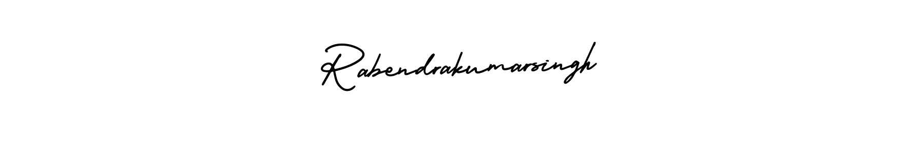 How to make Rabendrakumarsingh signature? AmerikaSignatureDemo-Regular is a professional autograph style. Create handwritten signature for Rabendrakumarsingh name. Rabendrakumarsingh signature style 3 images and pictures png