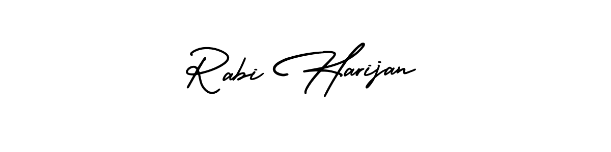 How to make Rabi Harijan signature? AmerikaSignatureDemo-Regular is a professional autograph style. Create handwritten signature for Rabi Harijan name. Rabi Harijan signature style 3 images and pictures png