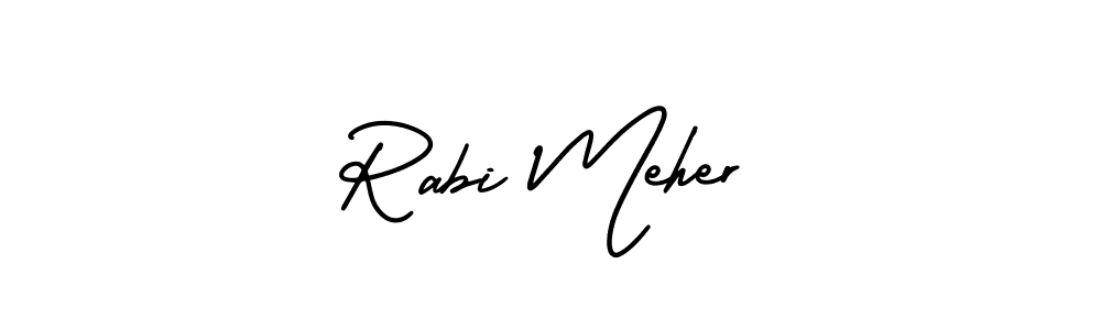 Make a short Rabi Meher signature style. Manage your documents anywhere anytime using AmerikaSignatureDemo-Regular. Create and add eSignatures, submit forms, share and send files easily. Rabi Meher signature style 3 images and pictures png