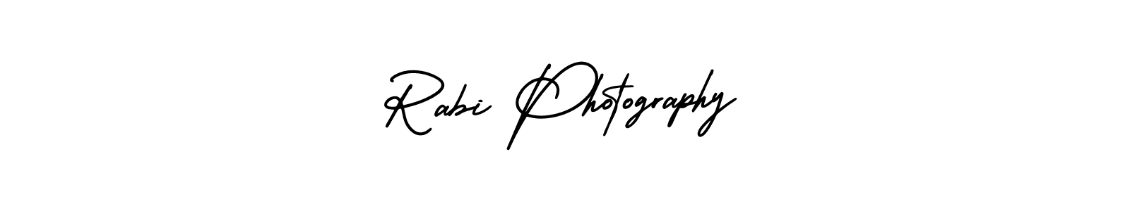 Use a signature maker to create a handwritten signature online. With this signature software, you can design (AmerikaSignatureDemo-Regular) your own signature for name Rabi Photography. Rabi Photography signature style 3 images and pictures png